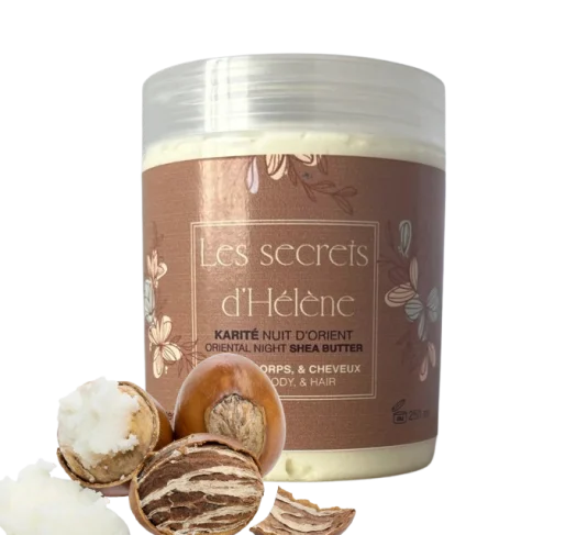 Beurre de karité Les Secrets d’Hélène – soin nourrissant naturel pour peau et cheveux