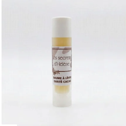 Baume à lèvres naturel au karité, cacao et cire d’abeille