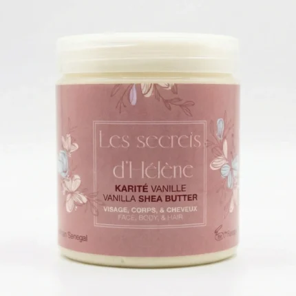 Beurre de karité à la vanille pour peau douce et nourrie