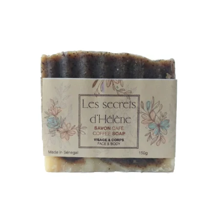 Savon exfoliant naturel au café et karité